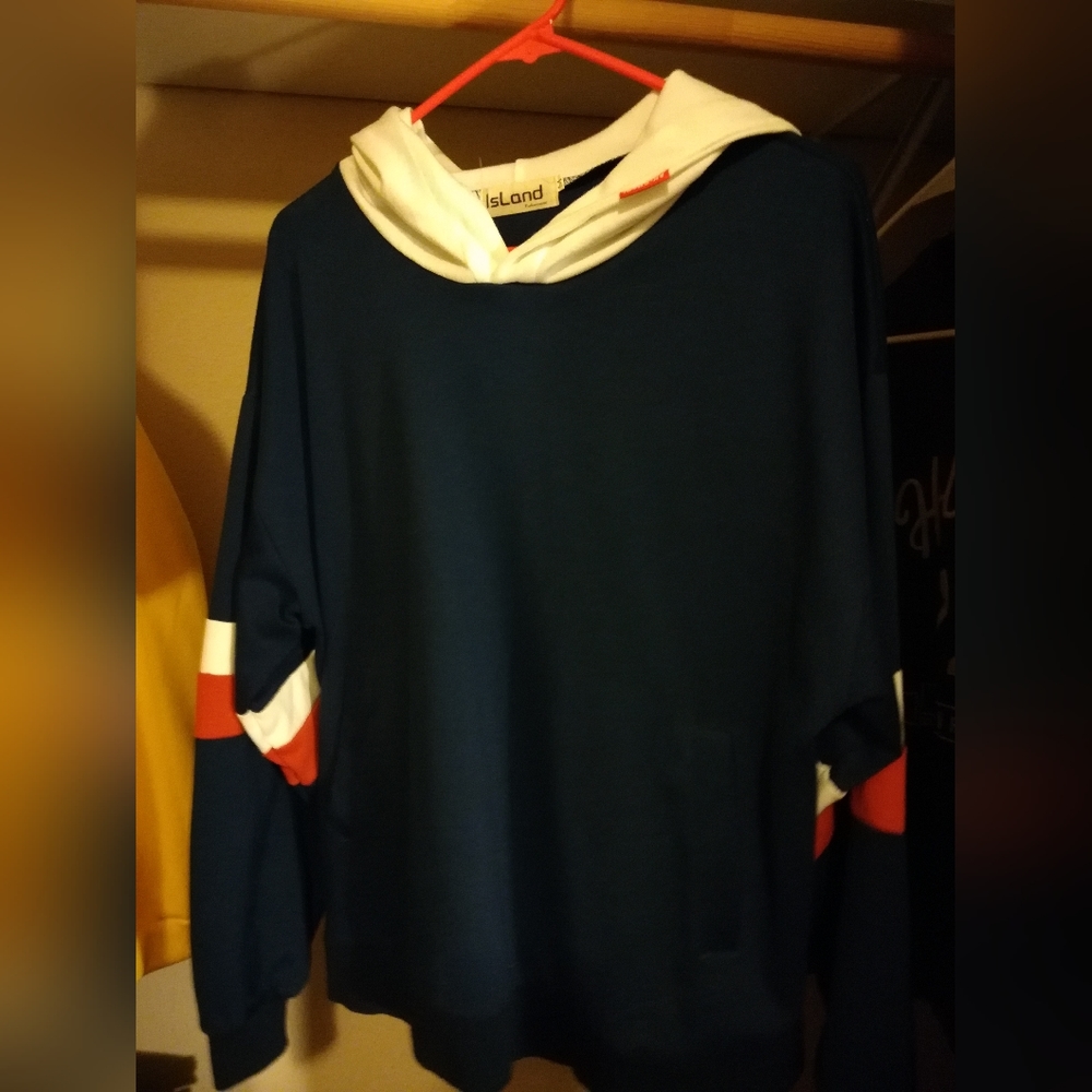 Blue hoodie